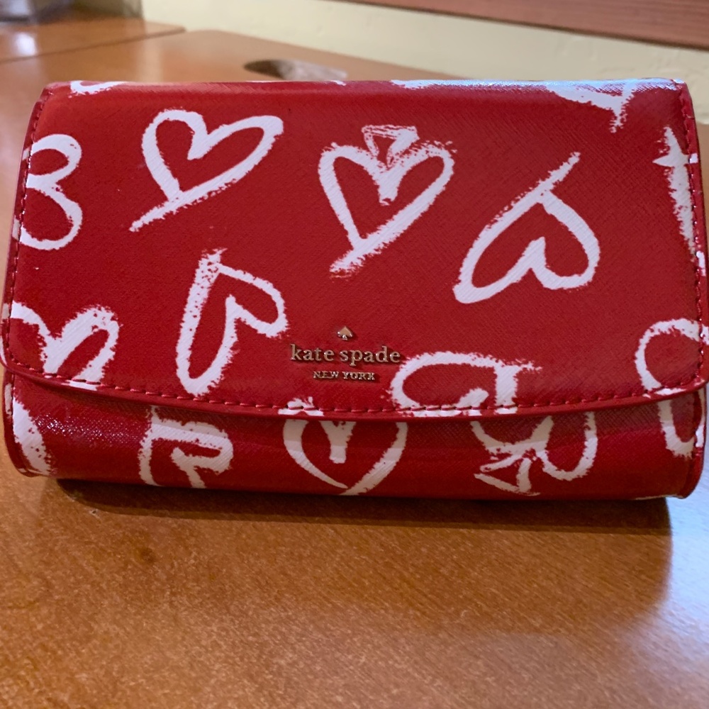 Kate Spade Laurel Way Lipstick Hearts Bitsy & Addison Crossbody